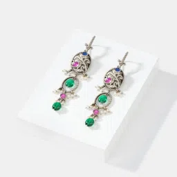 Shaya 92.5 Sterling Silver Feeling Rupvan Drop Earrings for Women image 3