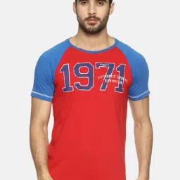 Masculino Latino Red Cotton Regular Fit Printed T-Shirt-picture-13