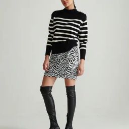 Cover Story Black & White Striped Pullover-picture-25