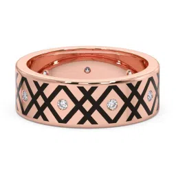 Candere by Kalyan Jewellers 18k Rose Gold & Diamond Ring for Men image 3