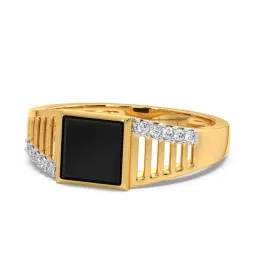 Candere by Kalyan Jewellers 18k Yellow Gold & Diamond Ring for Men image 3