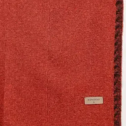 Mafadeny Rust Regular Fit Self Design Stole image 4