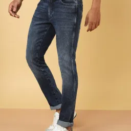 Wrangler Mid Navy Slim Fit Jeans image 3
