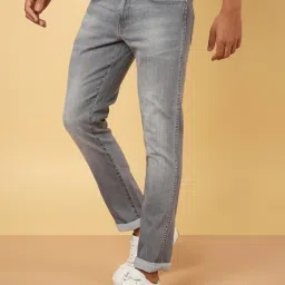 Wrangler Grey Cotton Slim Fit Jeans image 3