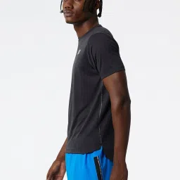 New Balance Black Regular Fit Sports T-Shirt image 3