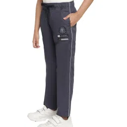 Octave Kids Air Force Blue Cotton Printed Trackpants image 3