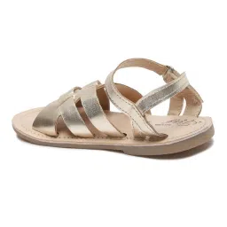 Tiny Bugs Kids Golden Cross Strap Sandals image 3