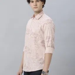 CAVALLO by Linen Club Pink Regular Fit Printed Shirt image 3