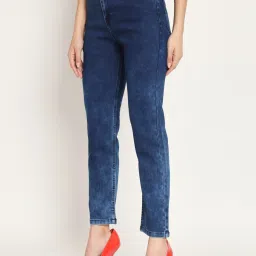 Angelfab Blue Cotton Slim Fit High Rise Jeans image 3