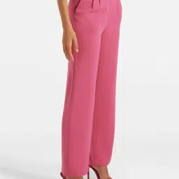 Forever New Pink Pleated Trousers image 3