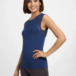 Forever 21 Blue Regular Fit Sports Tank Top image 3