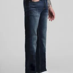 Jack & Jones Medium Blue Cotton Regular Fit Jeans image 3