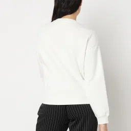 Vero Moda White & Black Printed Sweatshirt image 3