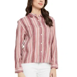 METTLE Multicolor Cotton Striped Shirt image 3
