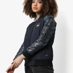 Campus Sutra Navy Regular Fit Jacket image 3