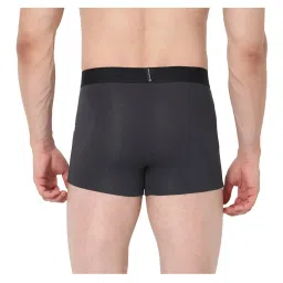 UnderJeans by Spykar Dark Grey Printed Trunks image 2