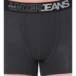 UnderJeans by Spykar Dark Grey Printed Trunks image 4