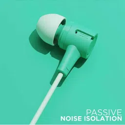 boAt Bassheads 102 Wired in Ear Earphones with Mic (Mint Green) image 5