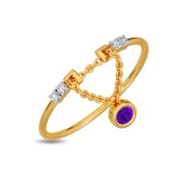 Kisna Diamond & Gold Jewellery Beyza 14k (585) Diamond & Gold Ring For Women-picture-8