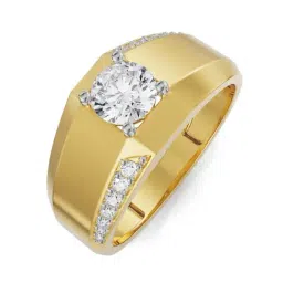 EMORI Yellow Gold Kyle Men Lab Grown Diamond Ring-picture-29