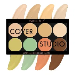 SWISS BEAUTY Cover Studio Ultra Base Concealer Palette Shade 3 - 19 gm image 3