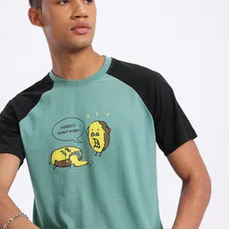 glitchez Snack Attack Printed Raglan Sleeves T-shirt-picture-49
