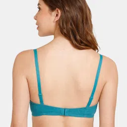 Rosaline by Zivame Blue Wireless T-Shirt Bra image 2