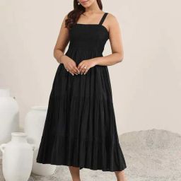 Libas Black Solid Dress-picture-1