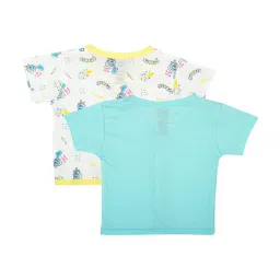 Mee Mee Kids Blue & White Printed Jablas (Pack Of 2) image 2