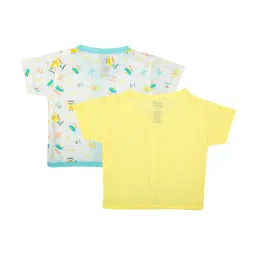 Mee Mee Kids White & yellow Printed Jablas (Pack Of 2) image 2