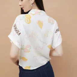 Ginger by Lifestyle White Print Shirt image 2