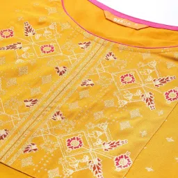 gerua by libas Libas Yellow Printed Straight Kurta image 5