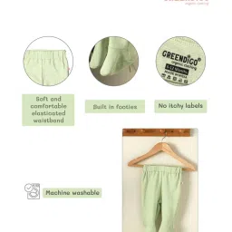 Greendigo Kids Green Comfort Fit Leggings image 5