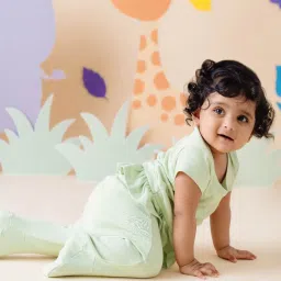 Greendigo Kids Green Comfort Fit Leggings image 4