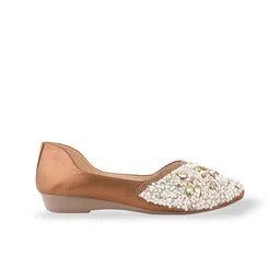 TRYME Women Printed Ethnic Open Toe Flats image 2