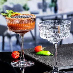 Goodhomes Clear Cocktail Stem Glass Tumbler - Set of 4-picture-38