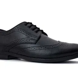 khadim Khadim's Men's Black Brogue Shoes image 4