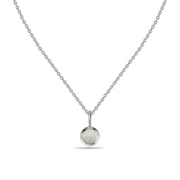 Ornate Jewels 925 Silver White Rhodium Plated Natural Ethiopian Opal for Women & Girls-picture-10