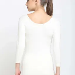 Dixcy Slimz Off-White Striped Thermal Top image 2