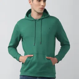 Van Heusen Sport Green Regular Fit Hooded SweatShirt image 1