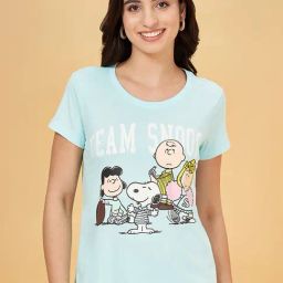 Honey by Pantaloons Air Blue Cotton Printed T-Shirt-picture-30