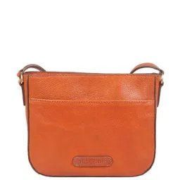 Hidesign Orange Solid Medium Sling Handbag image 3
