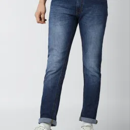 Peter England Blue Cotton Slim Fit Jeans image 1