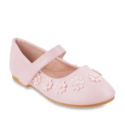Mochi Kids Pink Mary Jane Shoes image 1