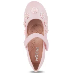 Mochi Kids Pink Mary Jane Shoes image 4