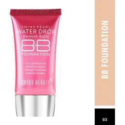 SWISS BEAUTY Shiny Pearl Water Drop Blemish Balm BB Foundation Shade 3 - 40 ml image 1