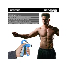 Strauss Blue Counter Meter Adjustable Strengthener Hand Grip (Pack of 2) image 3