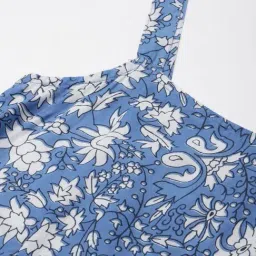 Divena Blue Printed Maxi Dress image 5