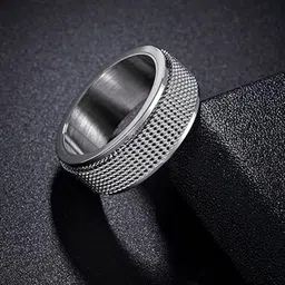 MEENAZ Men Silver Plated Finger Ring image 2