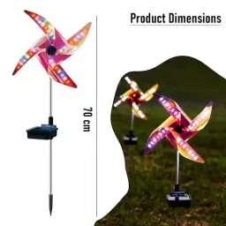 GIGAWATTS Wind Spinner Light Solar Powered, GW-510 (Pack of 2 Pcs) image 3